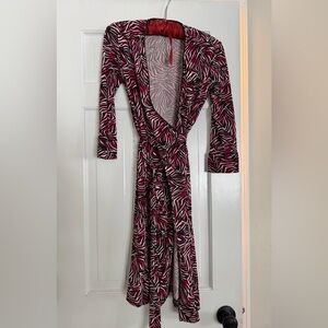 New Diane von Furstenberg Silk Knit Wrap Dress
